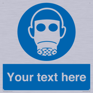 Custom Respirator Required Sign